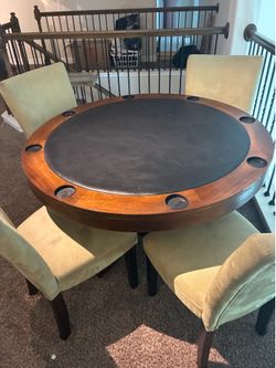 Solid wood gaming table, top comes off