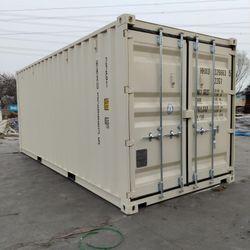 NEW 20ft Beige One Trip Shipping Containers For Sale 