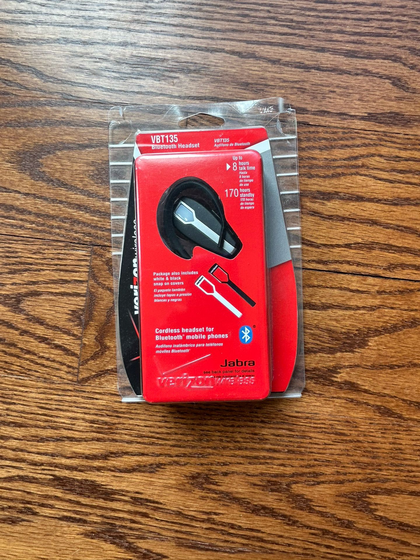 Jabra VBT 135 Silver Black Ear-Hook Headset NIP