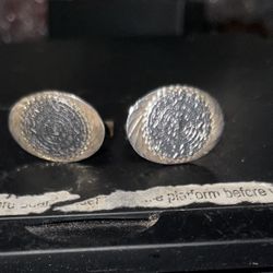 Pair Of 925 8 gram  Sterling Silver Cufflinks Mexico W/Aztec or Mayan Sun Calendar. 