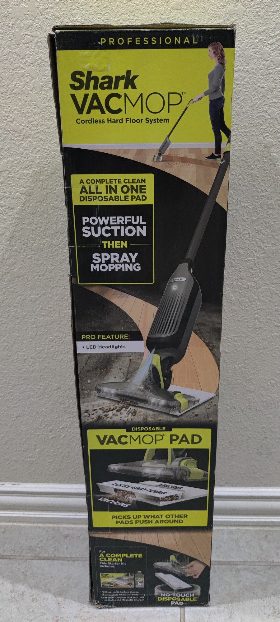 Shark VACMOP Pro 12Volt Cordless Wet/Dry Stick Vacuum - New