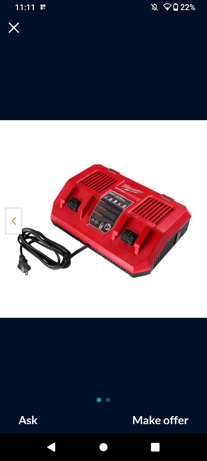 Milwaukee Dual Rapid Charger