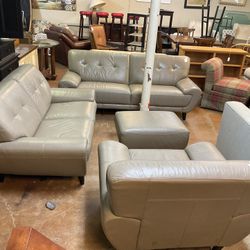 Three Piece Leather Set 