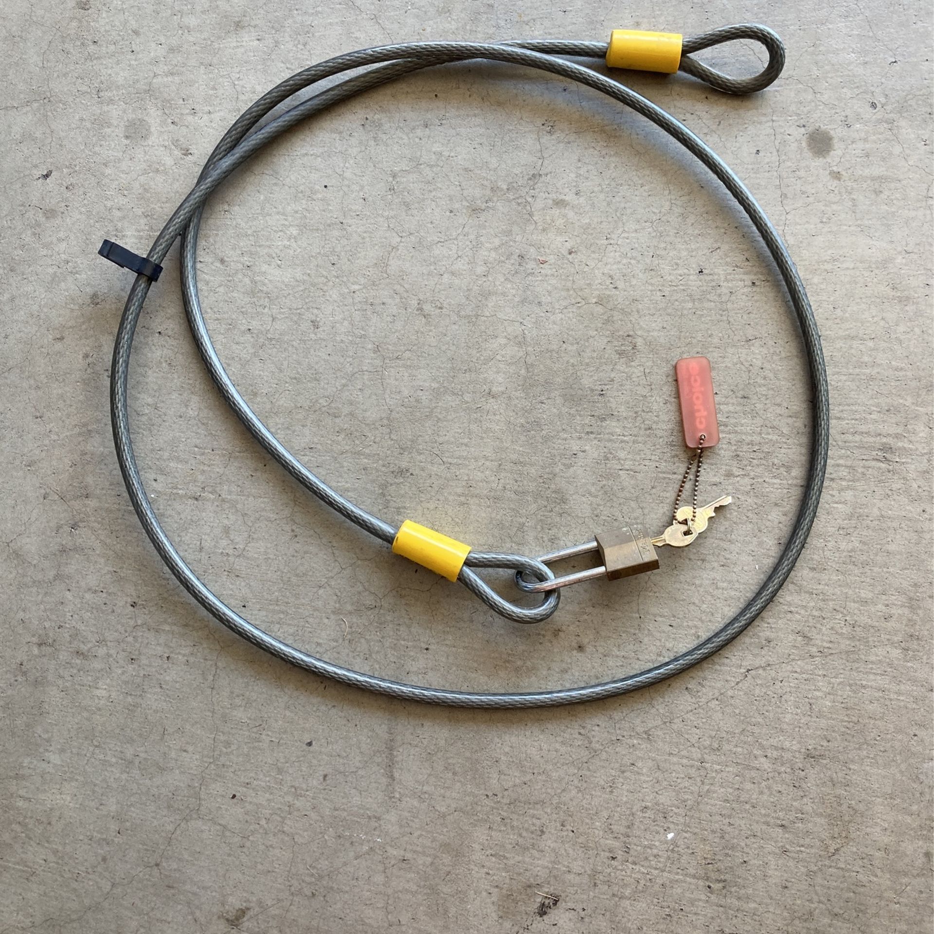 Ram Cable Lock Cable Lock With key for Sale in Tustin, CA - OfferUp