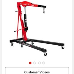 Pittsburgh 2 ton Foldable Engine Hoist