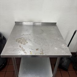 24” stainless steel equipment table