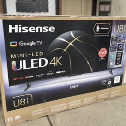 65” Hisense U8 ULED 144Hz Smart 4K TV 