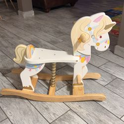Wooden pony for girls