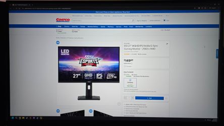 MSI 27" WQHD IPS Gaming Monitor (19th Ave and Thomas Cash Only)