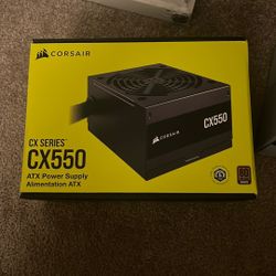 CORSAIR CX550 80 Plus Bronze Non Modular Low-Noise ATX 550 Watt Power Supply 