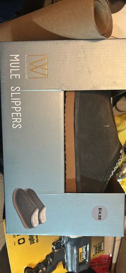 Gray Mule Slippers size 9 women’s