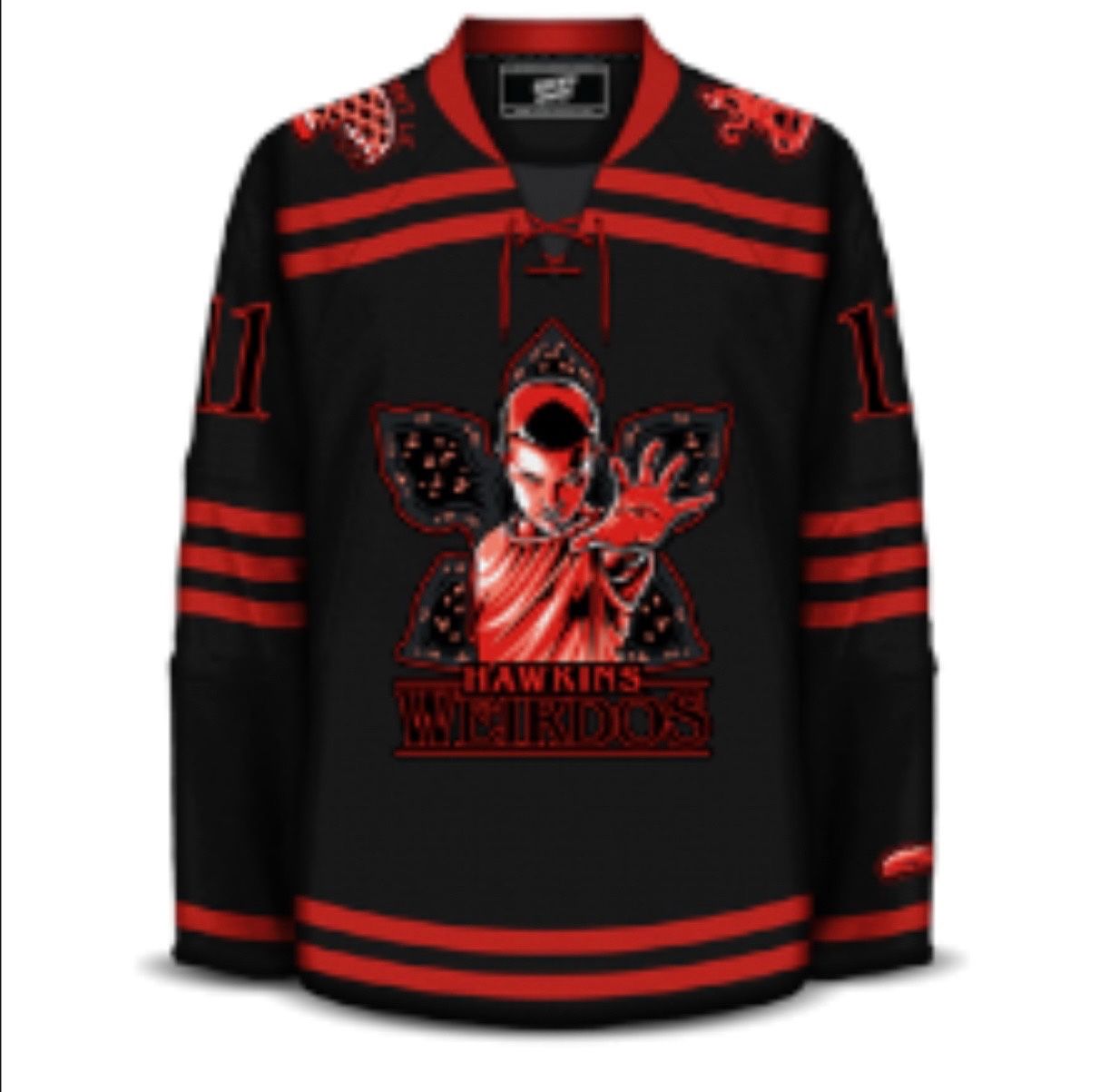 Size XL Geeky Jersey Hopper Stranger Things #11