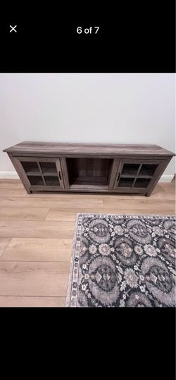 Dake 70" 2-Glass Door TV Stand for TVs up to 80"