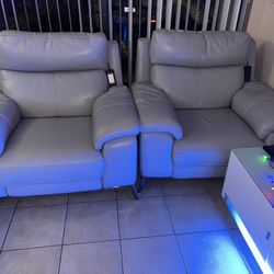 Leather Recliner Sofa Chair