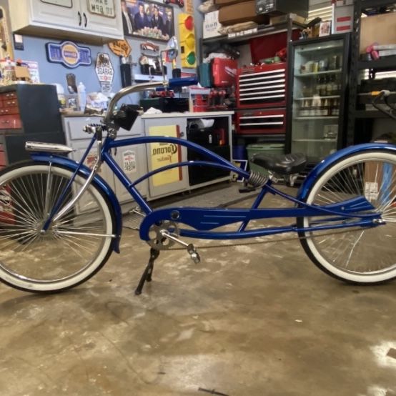 stretched lowrider bicycles Tracer KRAKER PRO 26 Inch Stretch Chopper Bicycle for Adult,Single Speed Men Bike with Oversized Hi-Ten Stretch Steel Frame,Front Wheel 26 * 3.5,Rear Wheel 26 * 4.0 Multiple Colors ( Tracer Master2.0 GS 20Lowrider Stretch Cruiser Bike Cruise in style with the Tracer Master2.0 GS Lowrider Bike Good times on my stretch
