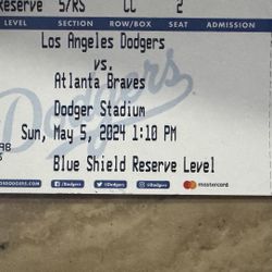 Dodgers vs Atlanta Braves 