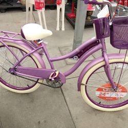 Huffy 24" Nel Lusso Cruiser Bike, Fits Riders 4'8" - 5'8", Purple, Adult, Women's