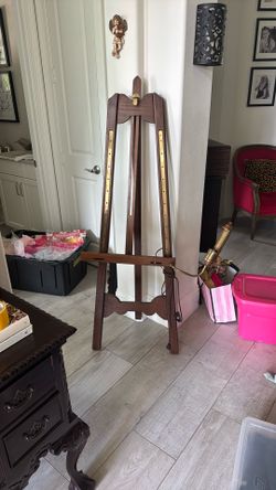 Vintage Brown Art European Easel