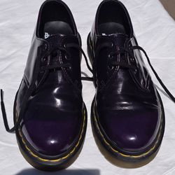 Dr. Martens 1461 Vegan Purple Patent Oxfords - Unisex Size US Men's 8 / Women's 9