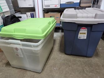 3 Large Plastic Tubs With Lids For Sale In Pomona