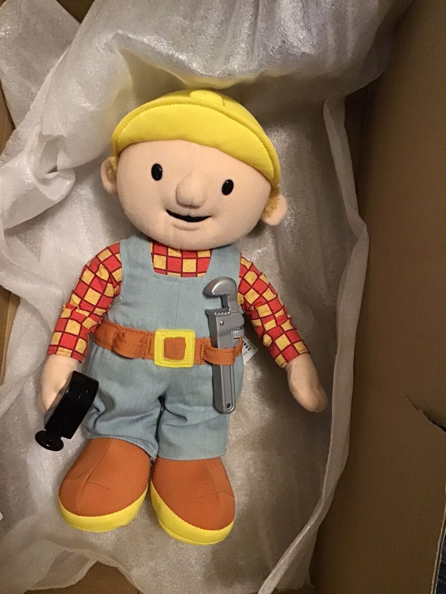 2001 Bob The Builder Plush Doll Original