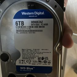 WD 6TB hdd Pc Storage 