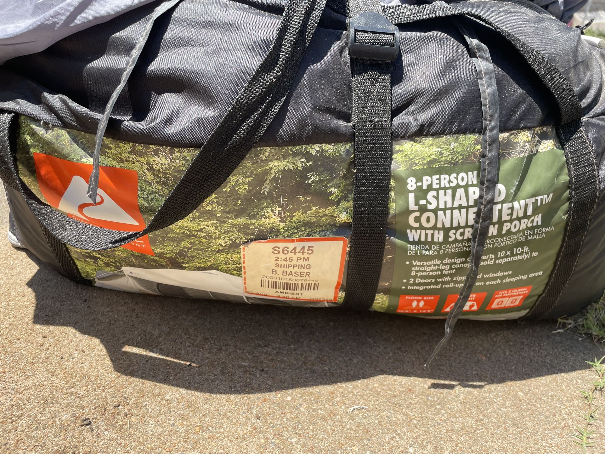 8 Person Tent W/ Screened in porch