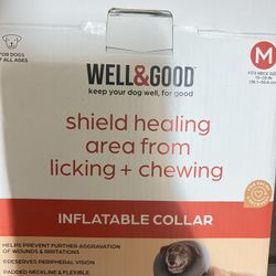 Donut dog inflatable collar