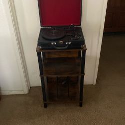 Record Player And Stand