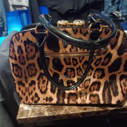  evening leopard print Handbag