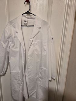 White Lab Coat size XL stc patch respiratory therapy