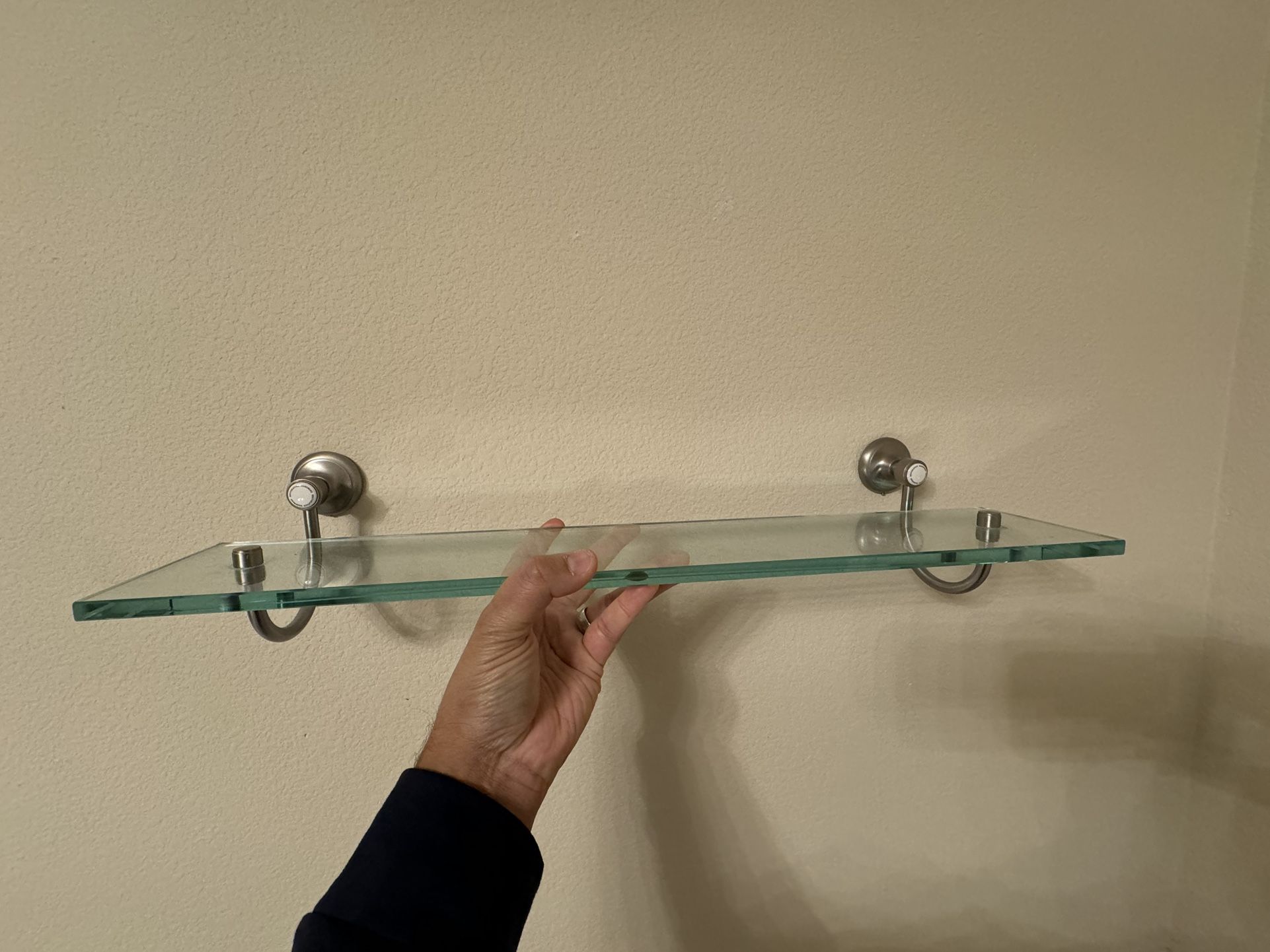 Restoration hardware Glass Shelves (set Of Three)