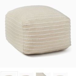 West Elm Soft Corded Pouf
