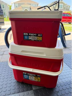 Two Igloo Coolers excellent condition