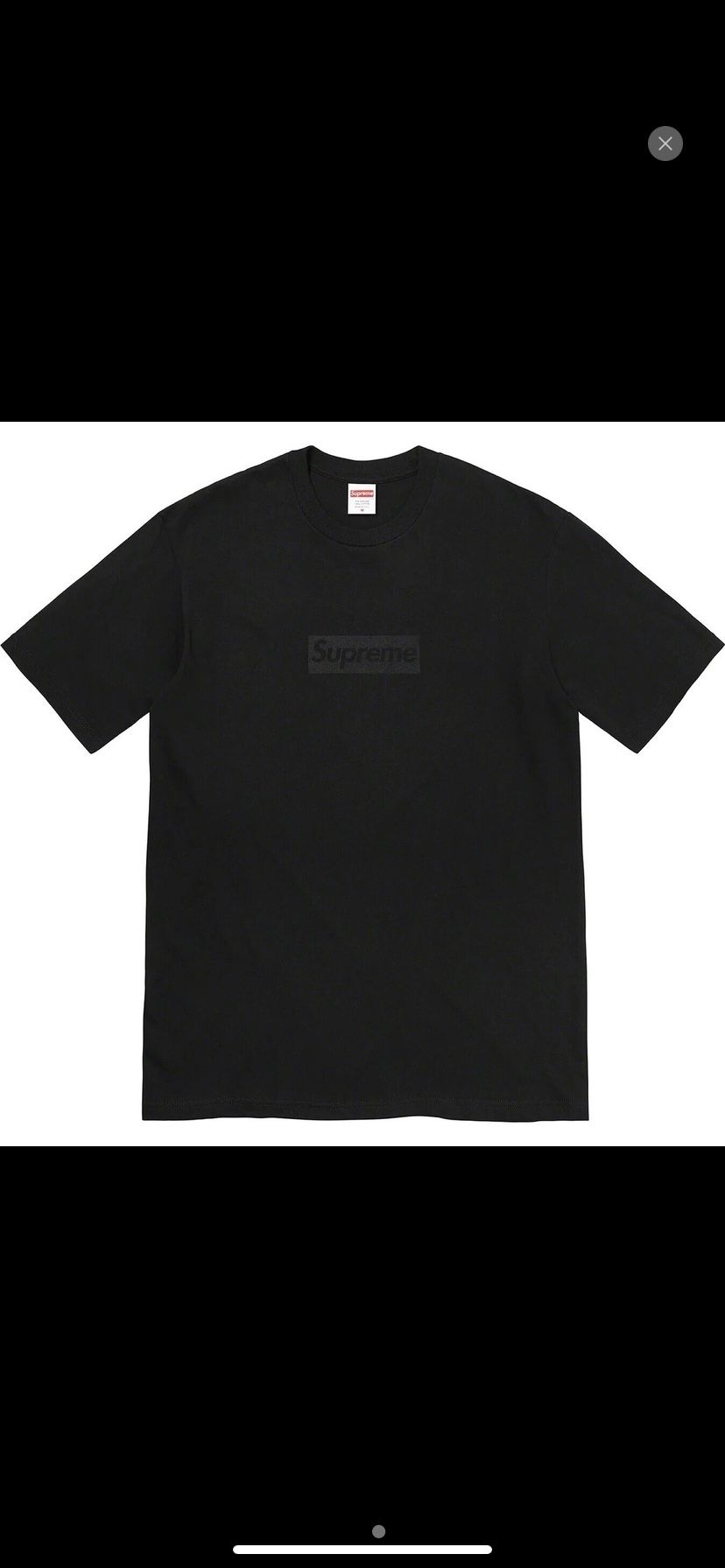 Supreme Tonal Box Logo Black Size L