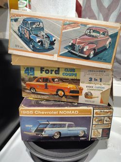 Vintage original car model kits