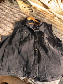 Black Jean Vest