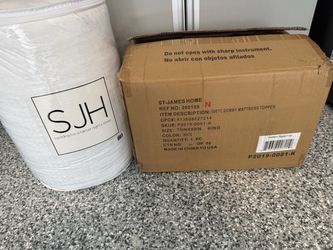 St. James Home 500TC Dobby King Mattress Topper size KING