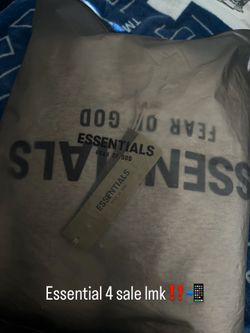 Essentials hoodie Size XL Color Oatmeal