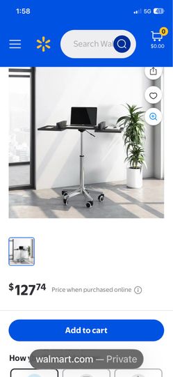 Mobile foldable laptop table
