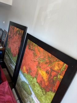 Framed painting