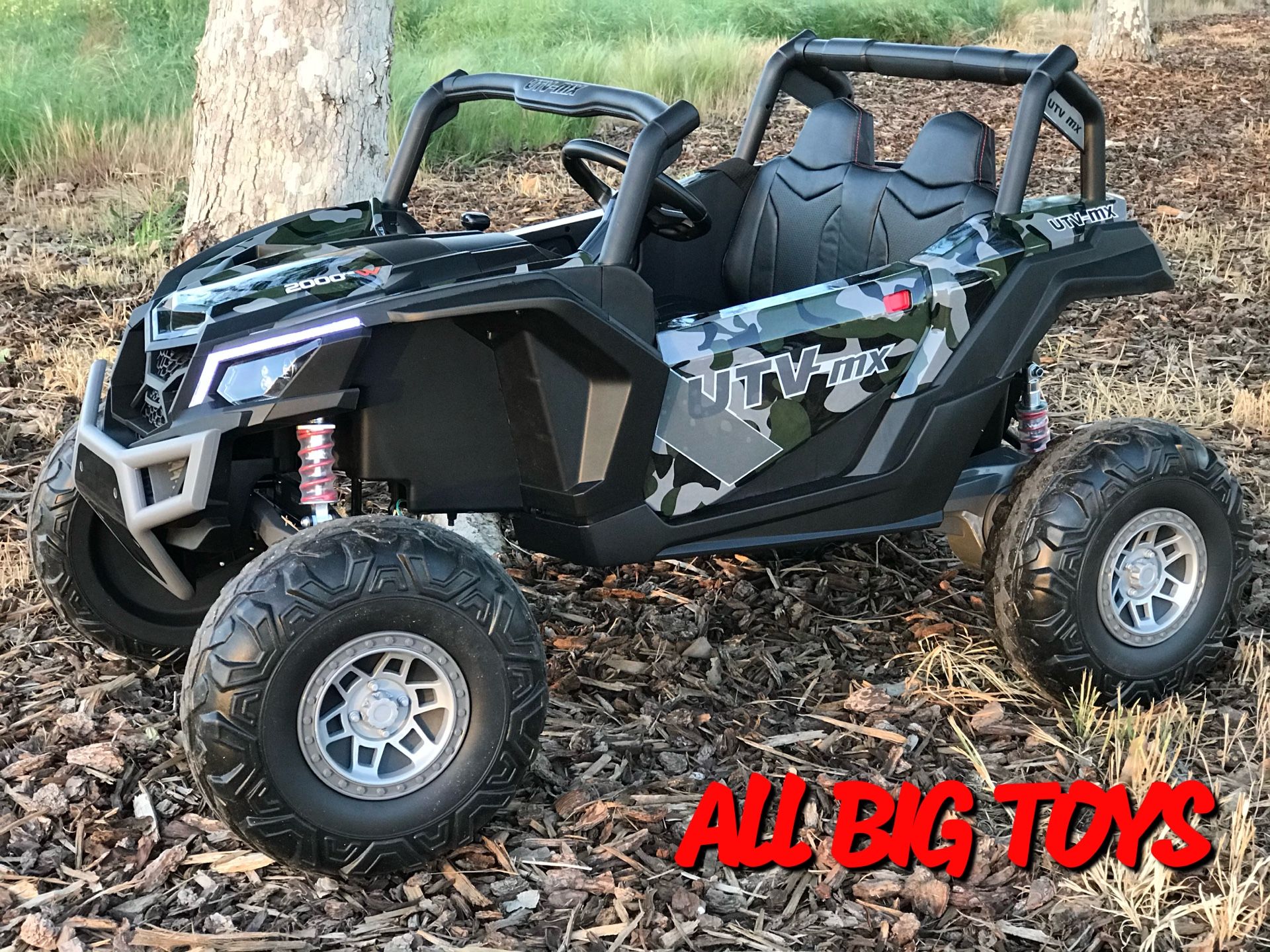 New Ride on UTV 24V 4X4 Leather Seat RC Camouflaged