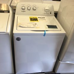 #222 New White Whirlpool Top Load Washer 