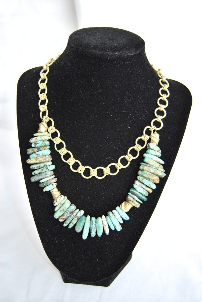 Gorgeous Handmade Necklace with Turquoise