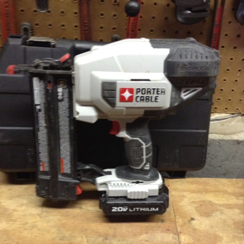 Porter cable 20 V nail gun and battery not workin right
