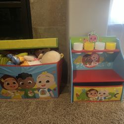 Cocomelon Activity Desk And Toy Box 