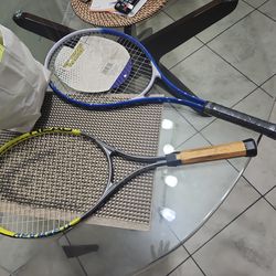 2-27 inch Tennis Racquets 1- New & Bag of Newer Tennis Balls $20.- for Everything