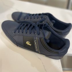 Lacoste Leather Mens Sneakers, Worn Twice Size 9 1/2