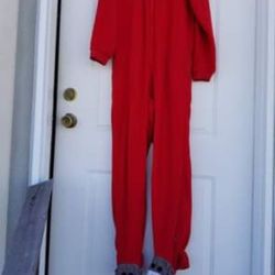 Nick and nora footed fleece pajamas adult medium halloween 