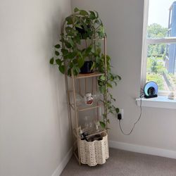Decorative Stand Alone Metal Shelf